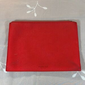 Mugler Parfums Scarlet Red Pouch Bag Woman faux Leather
